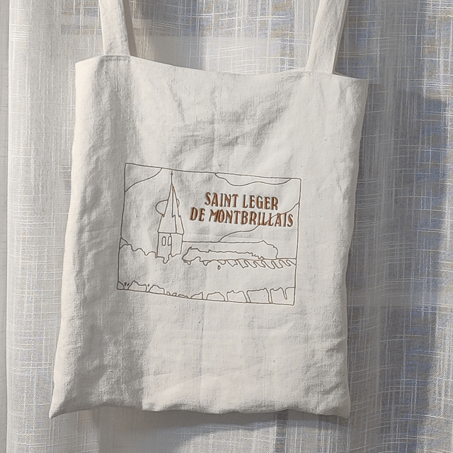 👜 Tote Bag brodé – Saint Léger de Montbrillais