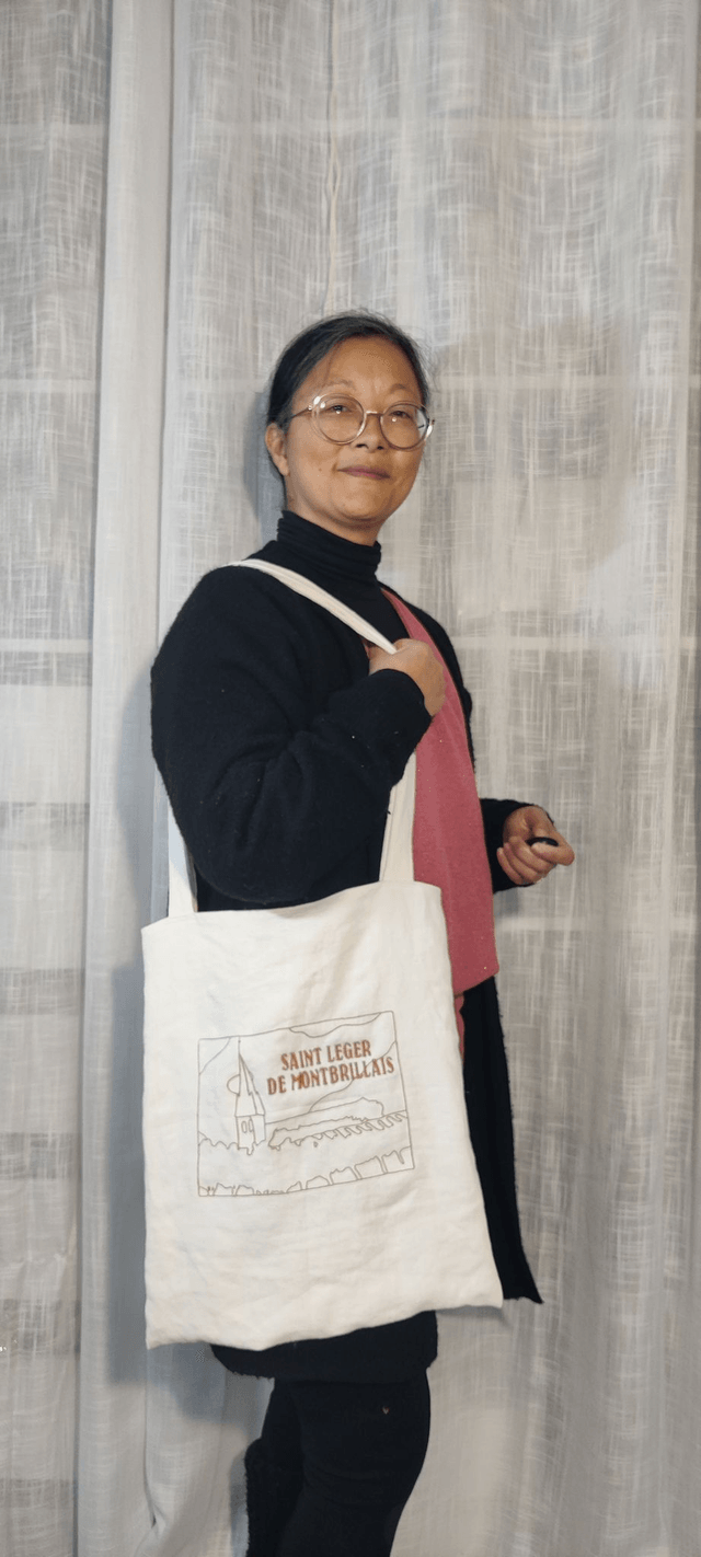 👜 Tote Bag brodé – Saint Léger de Montbrillais